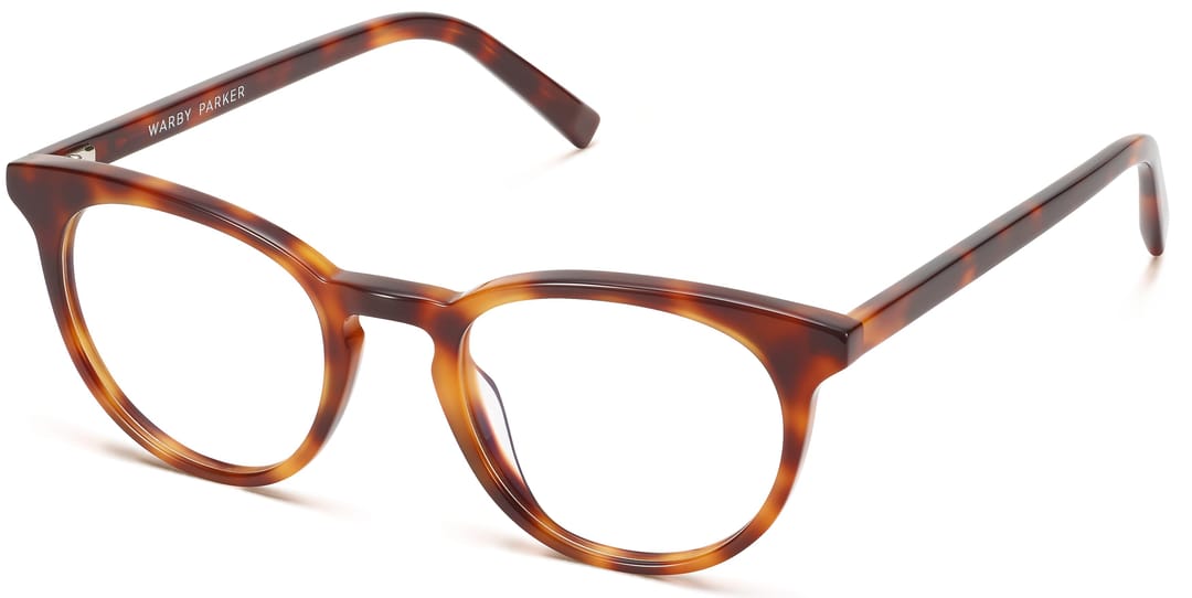 Warby Parker Sadie N 225 Frame Prescription Eyeglasses 46-19-140 In Oak Barrel